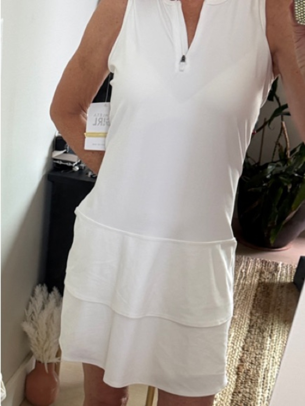 Athleta White Dress with detached athletic shorts. Great for pickle ball!